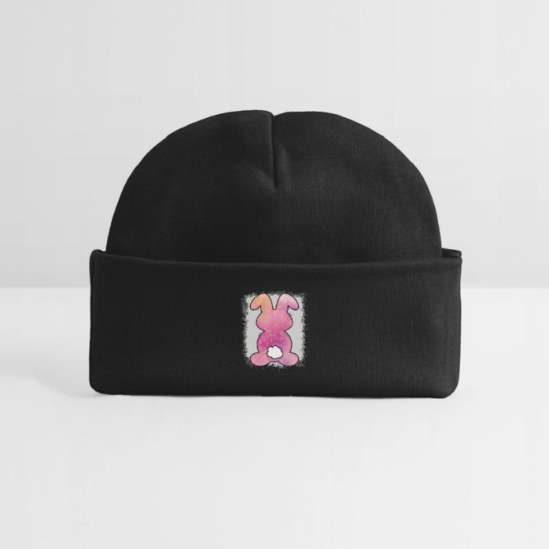 Leopard Print Bleached Easter Baby Organic Beanie