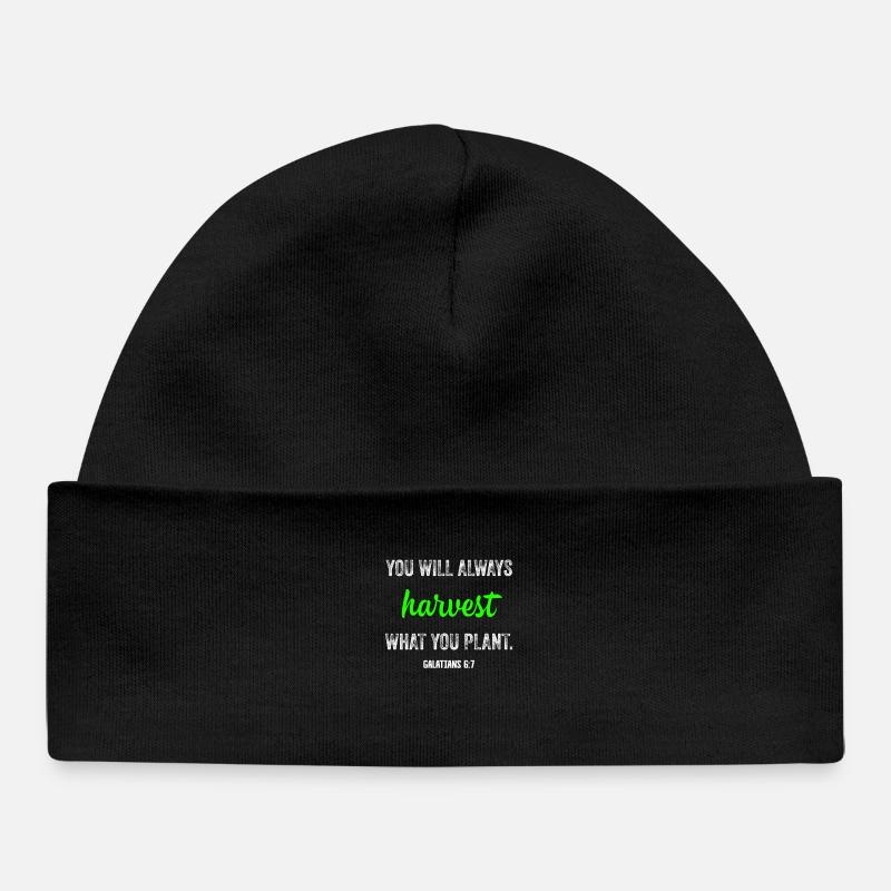 Jésus, Jésus, Jésus chrétien chrétien chrétien - Bonnet bébé bio - noir