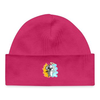 Koala - Engel und Teufel - Baby Organic Mütze - hot Pink - Vorne