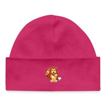 Viande de lion - Bonnet bébé bio - hot pink - Devant