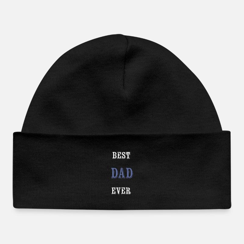 Meilleur père de tous les temps - Bonnet bébé bio - noir