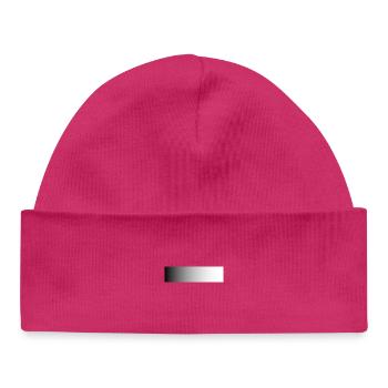 Zones grises - Bonnet bébé bio - hot pink - Devant