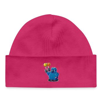 The little fitness monster - Baby Organic Beanie - hot pink - Front