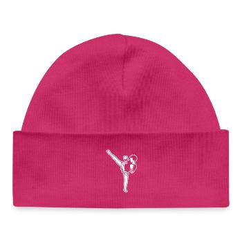 Kidboxer Boy - Baby Organic Beanie - hot pink - Front