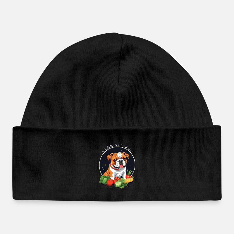 Chien Bio - Bonnet bébé bio - noir