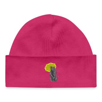 Parapluie pour chat - Bonnet bébé bio - hot pink - Devant