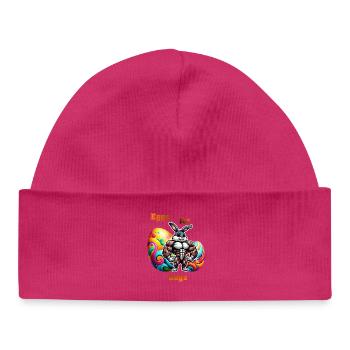 Oeufs pour les cuisses - Bonnet bébé bio - hot pink - Devant