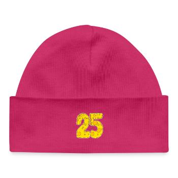 25 Jahre Lustig Käse - Baby Organic Mütze - hot Pink - Vorne