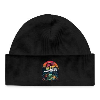 Gravel & Bikepacking Adventure Sunset - Baby Organic Beanie - black - Front