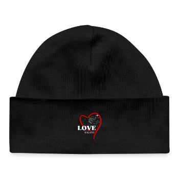 Kosmischer Amor Liebe - Baby Organic Mütze - Schwarz - Vorne