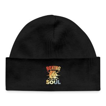 La boxe fait partie de mon âme - Bonnet bébé bio - noir - Devant