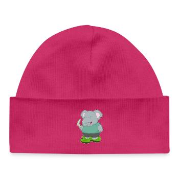 Elefant Boomerang - Baby Organic Mütze - hot Pink - Vorne