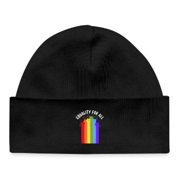 Equality for all - Baby Organic Beanie - black - Front