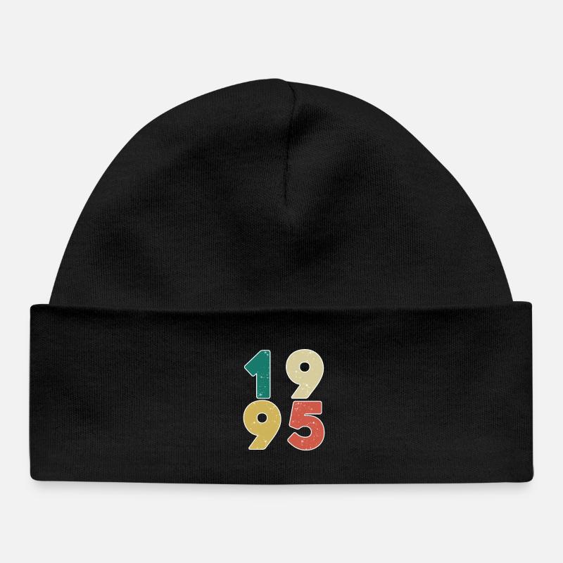 1995 - Année 1995 - Année de construction 1995 - Bonnet bébé bio - noir