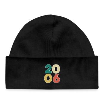 2006 - Year 2006 - Year of construction 2006 - Baby Organic Beanie - black - Front