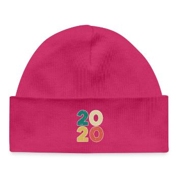 2020 - Year 2020 - Year 2020 - Baby Organic Beanie - hot pink - Front