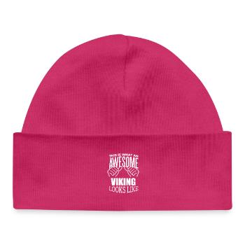 Wikinger - Baby Organic Mütze - hot Pink - Vorne