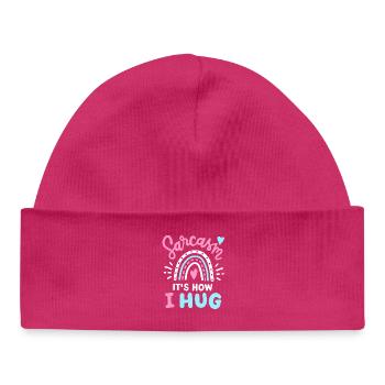 Sarkasmus Sarkastisch - Baby Organic Mütze - hot Pink - Vorne