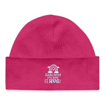 Sarkasmus Sarkastisch - Baby Organic Mütze - hot Pink - Vorne