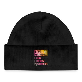 Accounting - Baby Organic Beanie - black - Front
