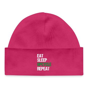 Upcycle Repeat - Baby Organic Mütze - hot Pink - Vorne