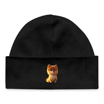 Pomeranian Pomeranian Pom Sweet German Spitz - Baby Organic Beanie - black - Front