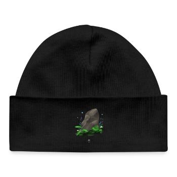 Pierre de Runes - Bonnet bébé bio - noir - Devant