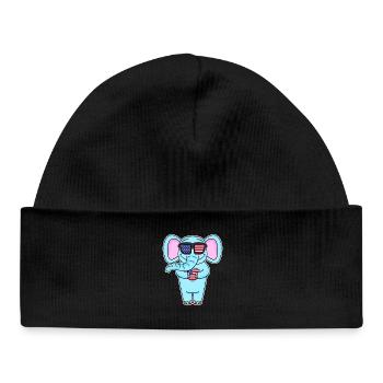 United States Heart America American American - Baby Organic Beanie - black - Front