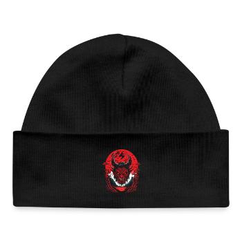 Portrait de Diable - Bonnet bébé bio - noir - Devant