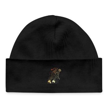 Retro Roller Skater - Baby Organic Beanie - black - Front