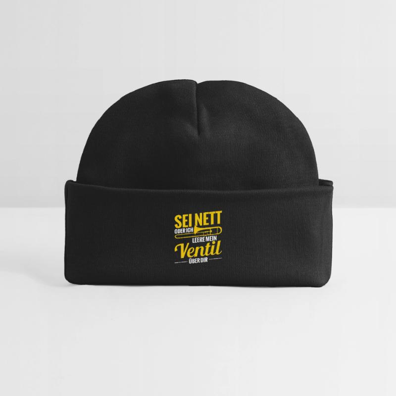 Sei Nett Oder Ich Leere Mein Ventil Posaune Baby Organic Mütze