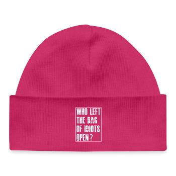 who left the bag - Baby Organic Mütze - hot Pink - Vorne