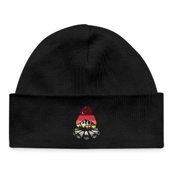 Campfire Sunset Pines - Baby Organic Beanie - black - Front