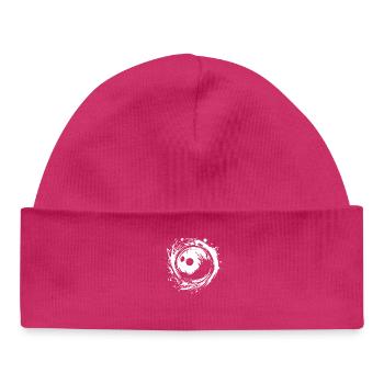 Boule de bowling - Bonnet bébé bio - hot pink - Devant