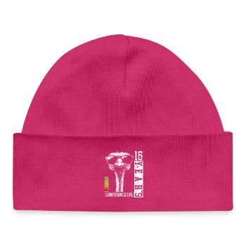 Bird Ostrich Sunglasses 16 Years Birthday - Baby Organic Beanie - hot pink - Front