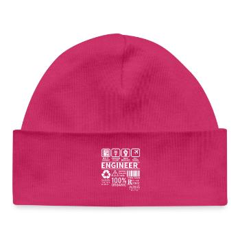ingénieur multitâche résolution de problèmes travail acharné - Bonnet bébé bio - hot pink - Devant