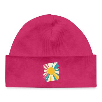 Sommer Sonne - Baby Organic Mütze - hot Pink - Vorne