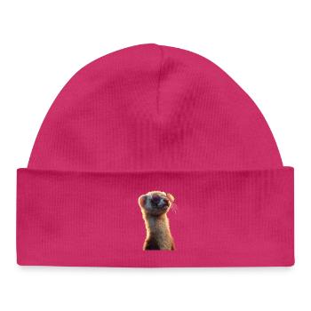 Furet Furet Putois Martre Belette Mignon Furet - Bonnet bébé bio - hot pink - Devant