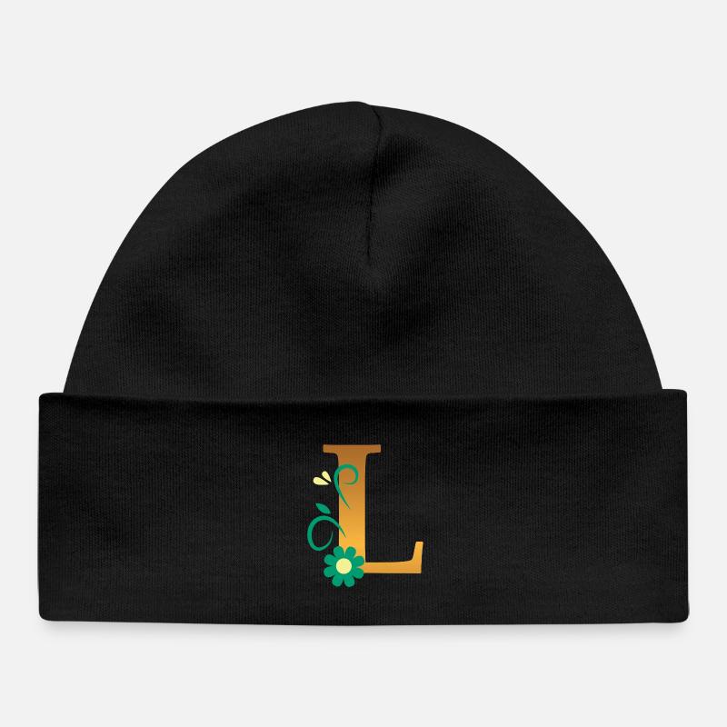 L - Bonnet bébé bio - noir