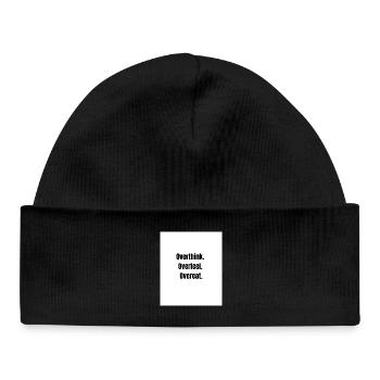 The Triple Threat – Relatable Overthinking - Baby Organic Beanie - black - Front
