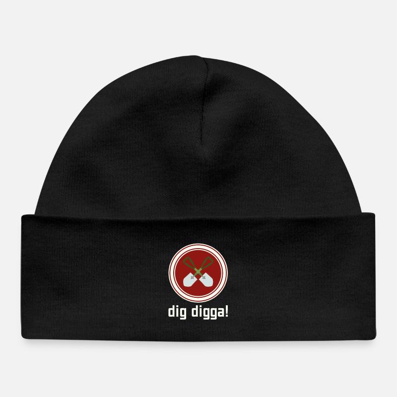 dig digga! - Baby Organic Mütze - Schwarz