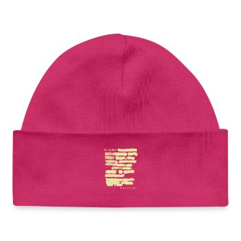 Graffiti urbain Art mural Design - Bonnet bébé bio - hot pink - Devant