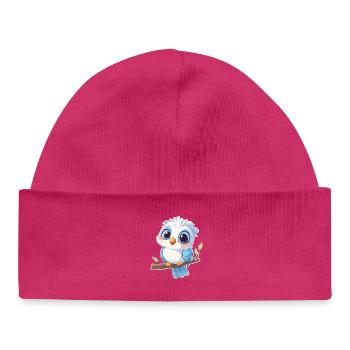 Cacatoès - Bonnet bébé bio - hot pink - Devant