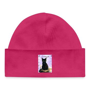 Gardien des secrets de minuit - Bonnet bébé bio - hot pink - Devant