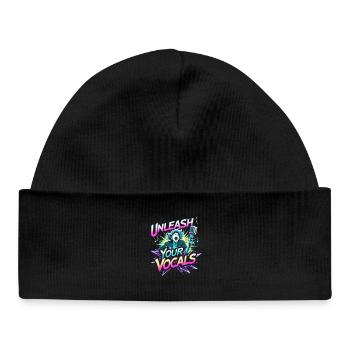 Karaoke Karaoke Singer Unleash Your Vocals - Baby Organic Beanie - black - Front
