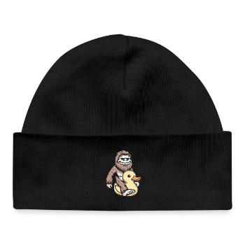 Bigfoot Rubber Duck Duck - Bonnet bébé bio - noir - Devant