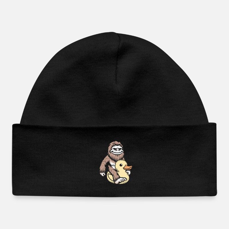 Bigfoot Rubber Duck Duck - Bonnet bébé bio - noir