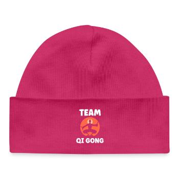 Yoga Qi Gong Group - Baby Organic Beanie - hot pink - Front