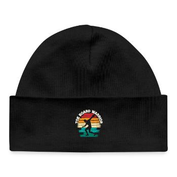 Lancer du poids Lancer du poids Toe Board Warrior - Bonnet bébé bio - noir - Devant