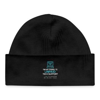 C'est bien d'être 127.0.0.1 - Bonnet bébé bio - noir - Devant